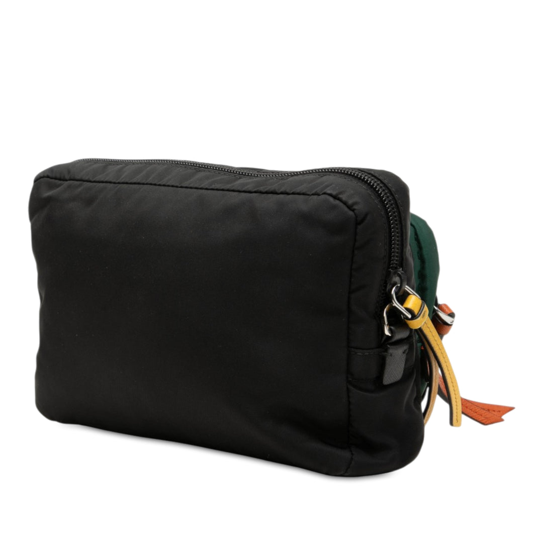 Prada Pochette Camouflage Tessuto Noir – vue 2 – GABY PARIS