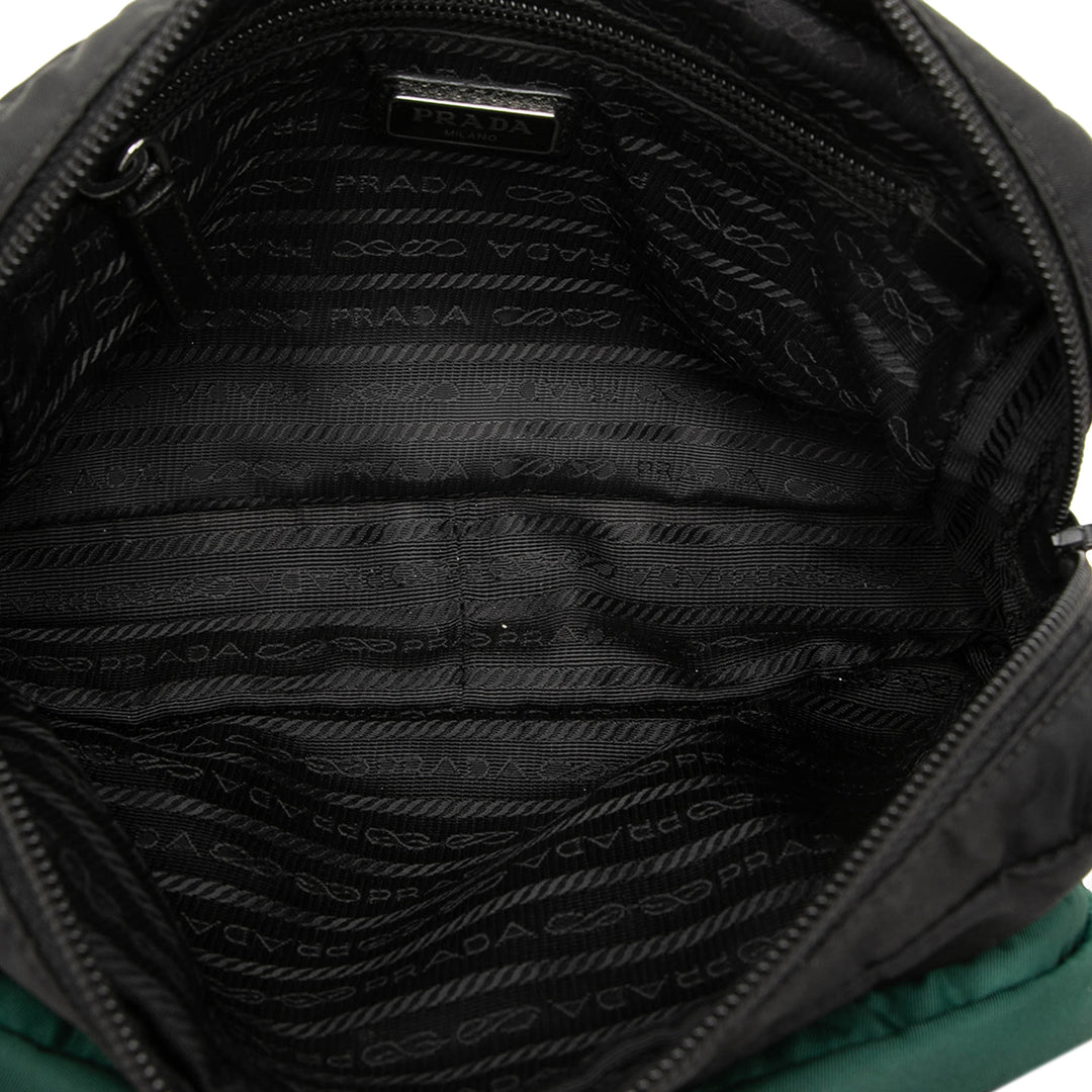 Prada Pochette Camouflage Tessuto Noir – vue 4 – GABY PARIS