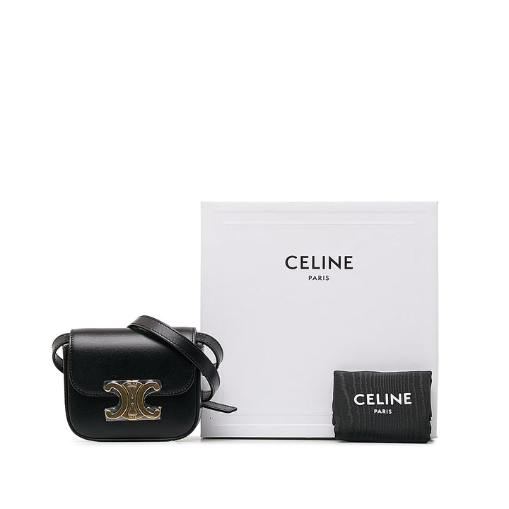 Mini Triomphe Crossbody Bag Black - Gaby Paris