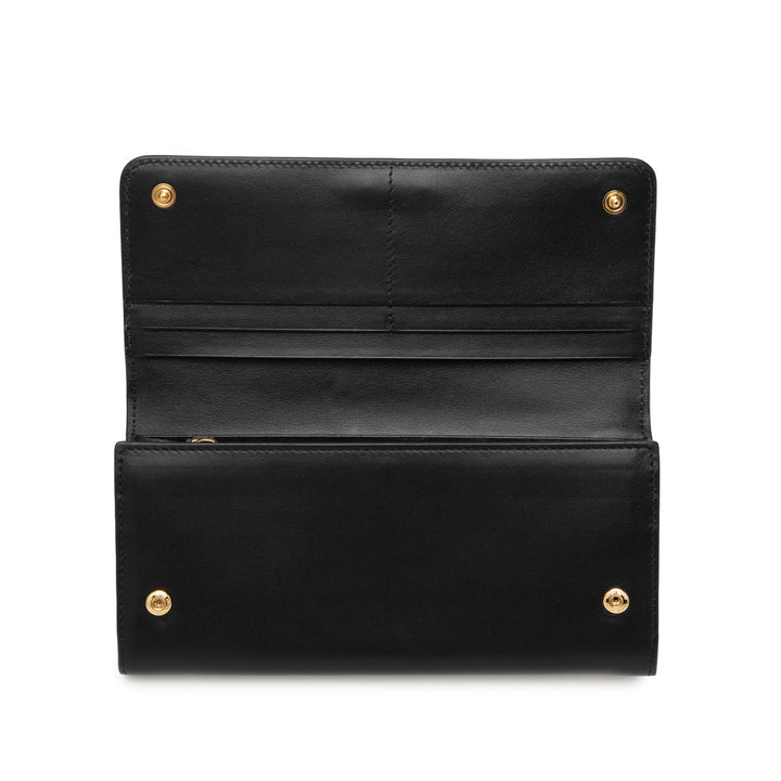 Miu Miu Soft Veau Bow Bifold Portefeuille long
