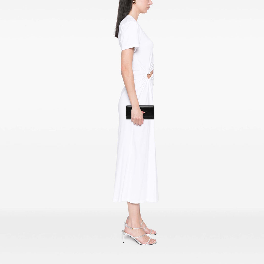 Miu Miu Soft Veau Bow Bifold Portefeuille long
