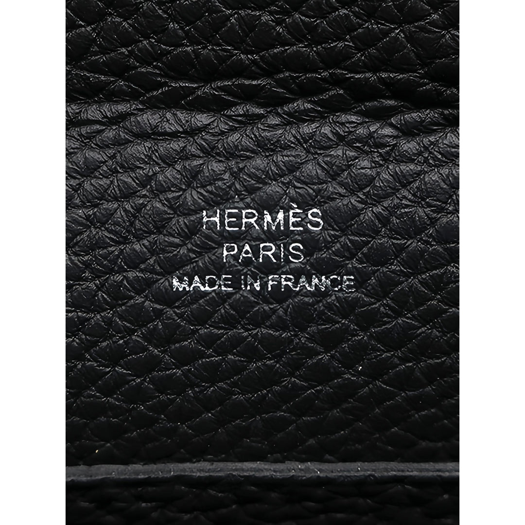Hermès Videpoches Togo Noir – vue 5 – GABY PARIS