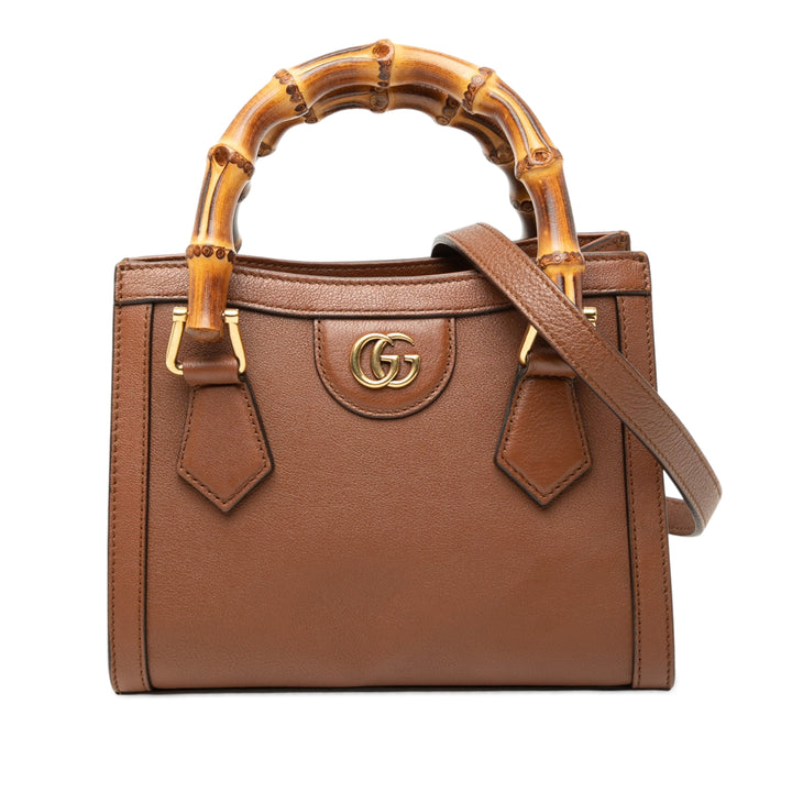 Bamboo Diana Sac Mini Cuir de veau Marron
