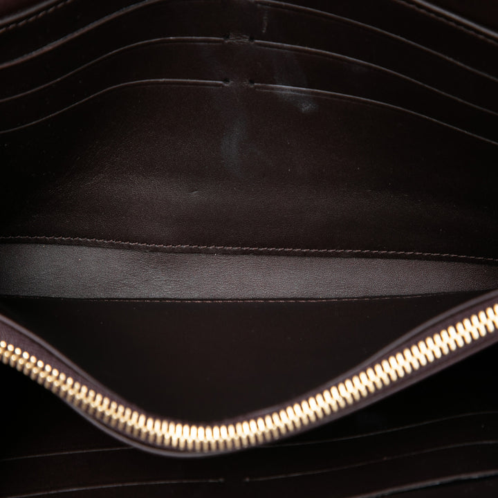 Louis Vuitton Portefeuille Sarah Chaîne Portefeuille Cuir verni Monogram Violet