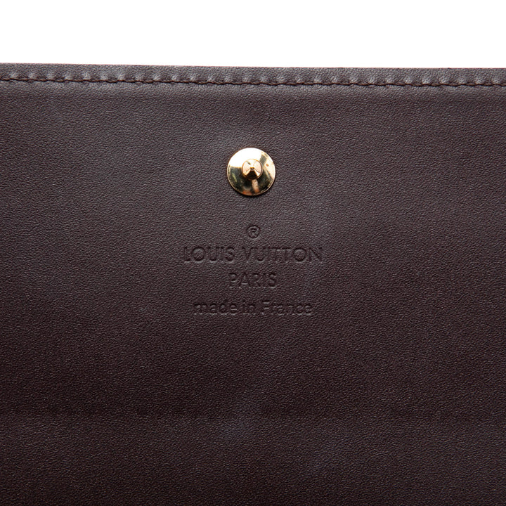 Louis Vuitton Portefeuille Sarah Chaîne Portefeuille Cuir verni Monogram Violet