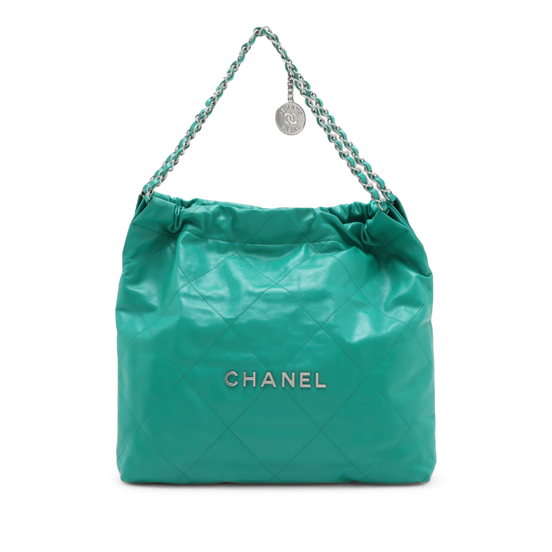 Chanel Medium Matelassé brillant Cuir de veau 22 Sac à main