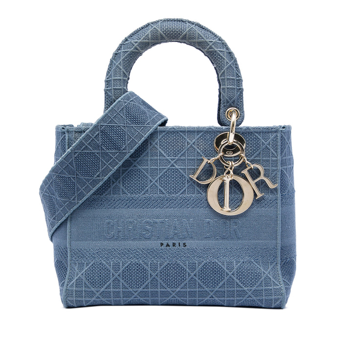 Dior Medium Toile Cannage Lady D Lite