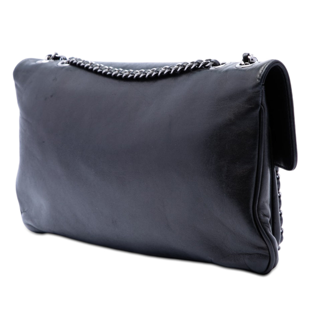 Chanel Cuir d’agneau Giant Mademoiselle Turnlock à rabat