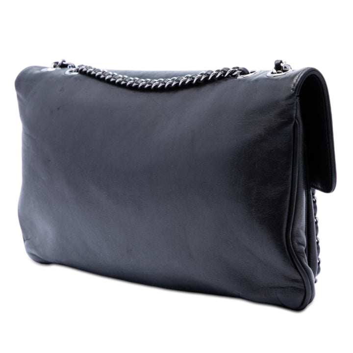 Chanel Cuir d’agneau Giant Mademoiselle Turnlock à rabat