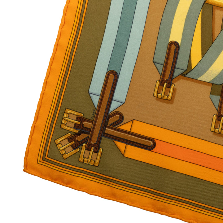 Hermès Les Sangles Handkerchief Jaune – vue 6 – GABY PARIS