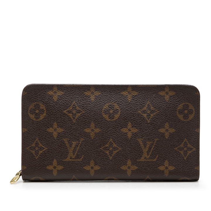 Louis Vuitton Porte Monnaie Zippy Portefeuille long Monogram Marron – vue principale – GABY PARIS