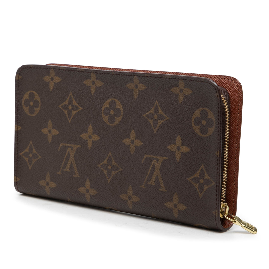 Louis Vuitton Porte Monnaie Zippy Portefeuille long Monogram Marron – vue 2 – GABY PARIS