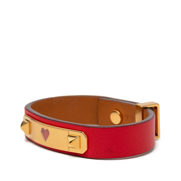 Hermès Narrow Swift As de Coeur Bracelet