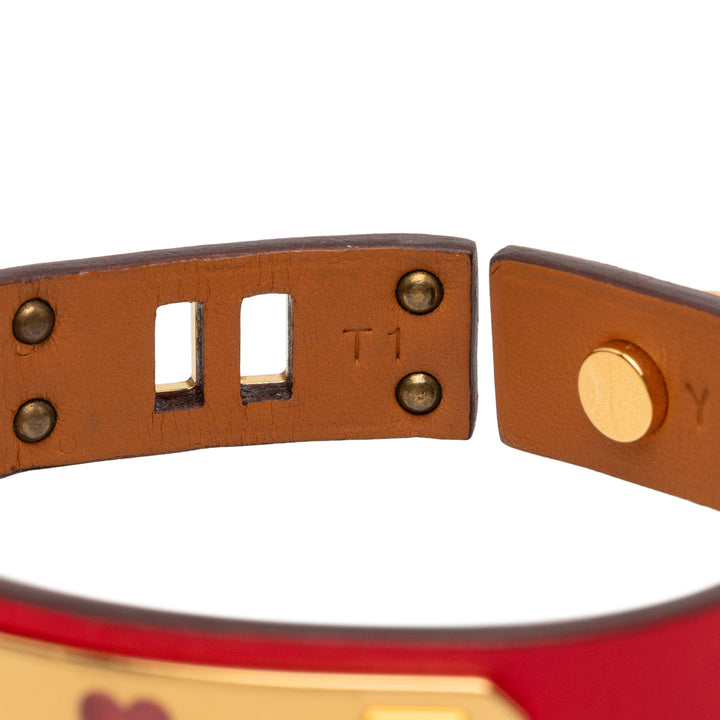 Hermès Narrow Swift As de Coeur Bracelet