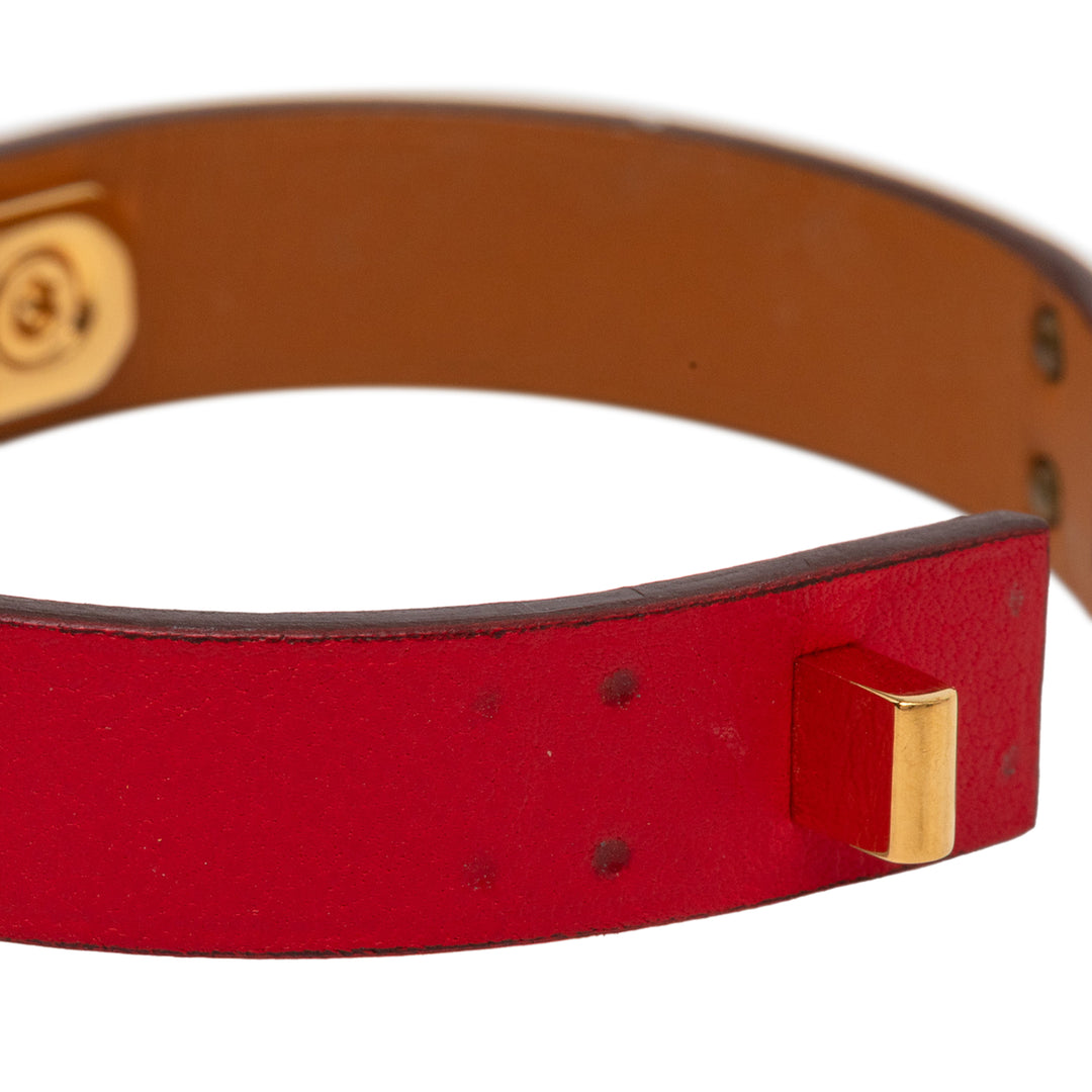 Hermès Narrow Swift As de Coeur Bracelet