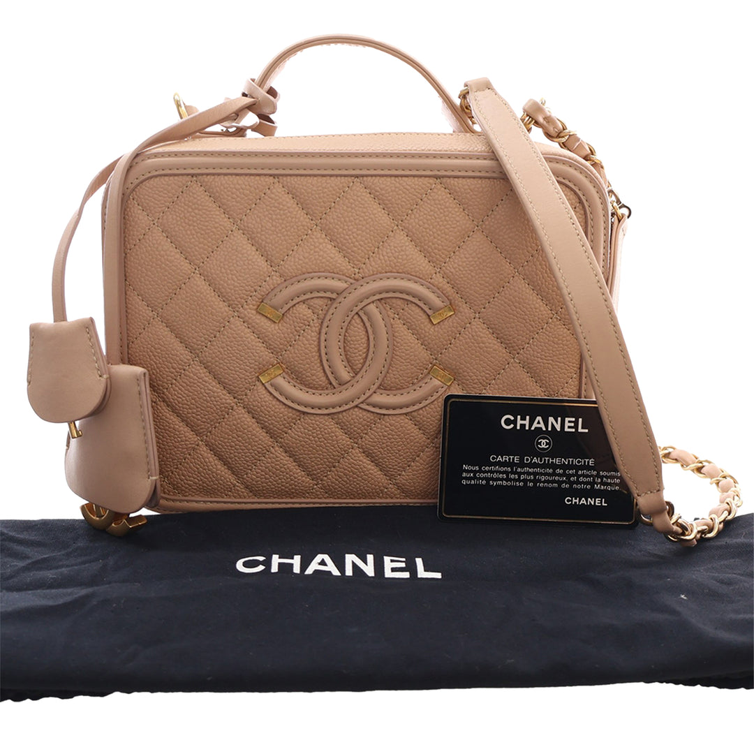Chanel Medium Caviar CC Filigree Vanity