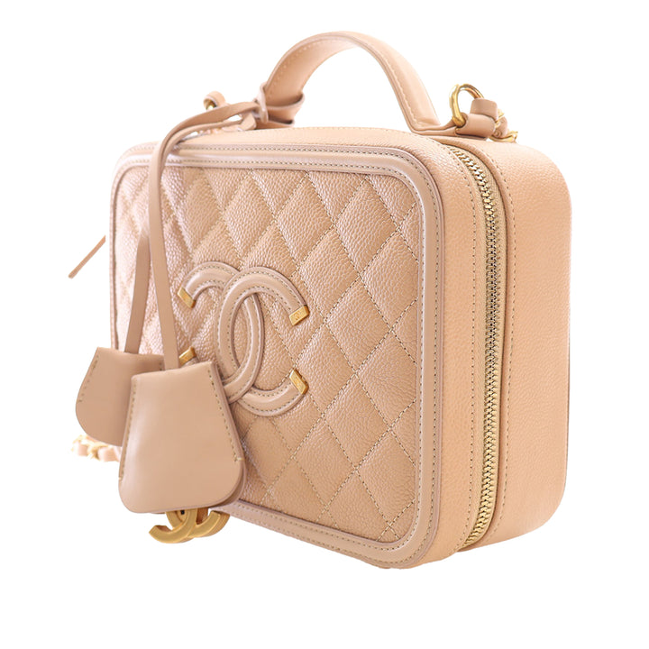 Chanel Medium Caviar CC Filigree Vanity