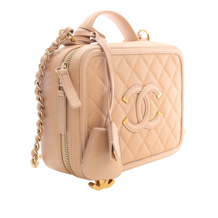 Chanel Medium Caviar CC Filigree Vanity
