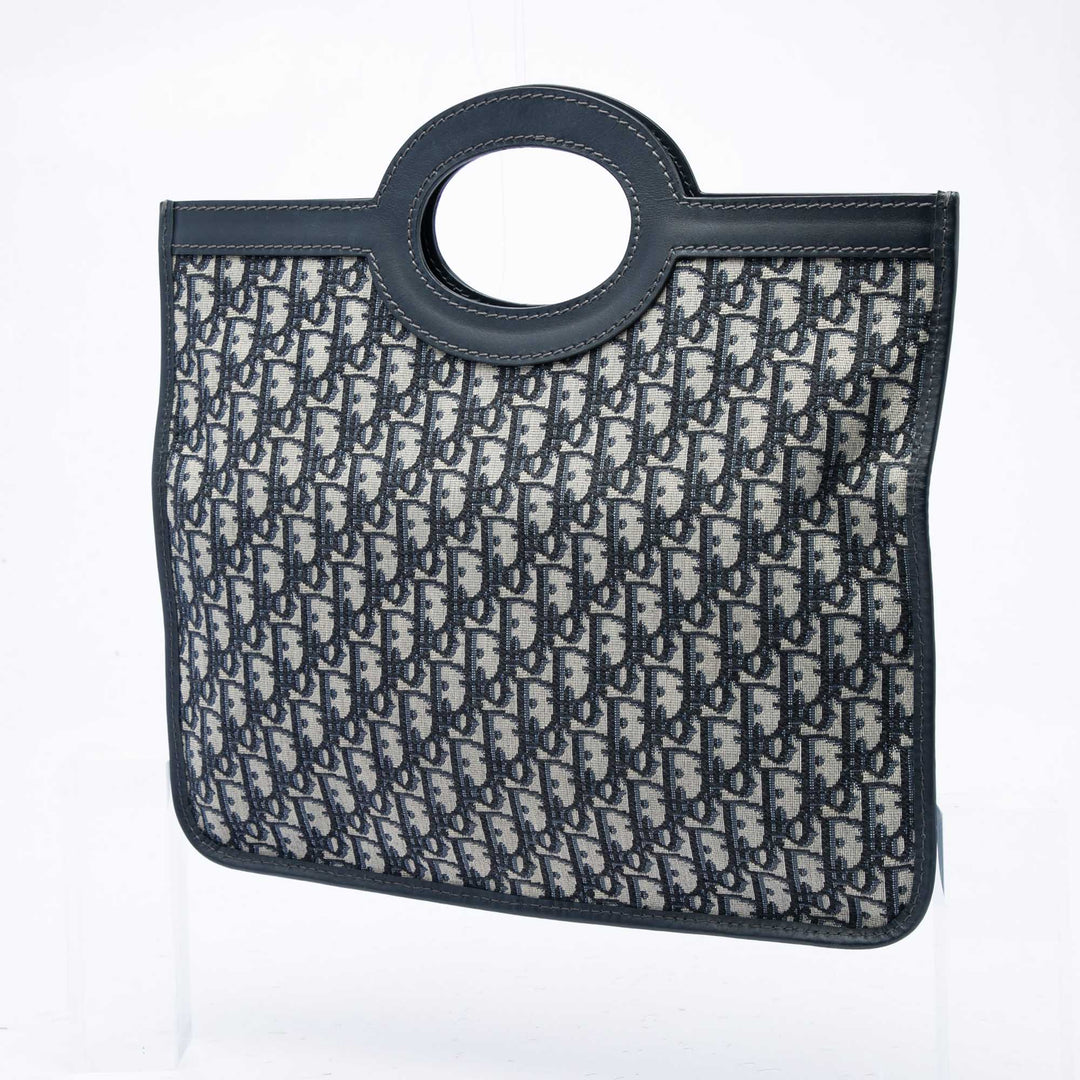 Dior Fold Over Pochette Oblique Bleu