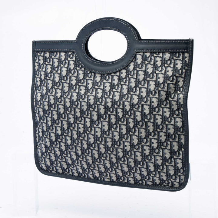 Dior Fold Over Pochette Oblique Bleu