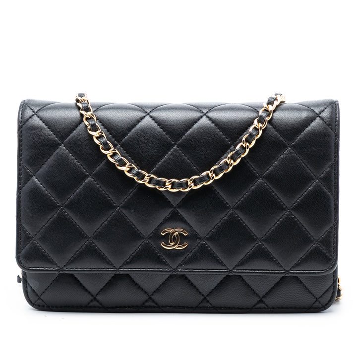 Chanel CC Matelassé Cuir d’agneau Wallet on Chain