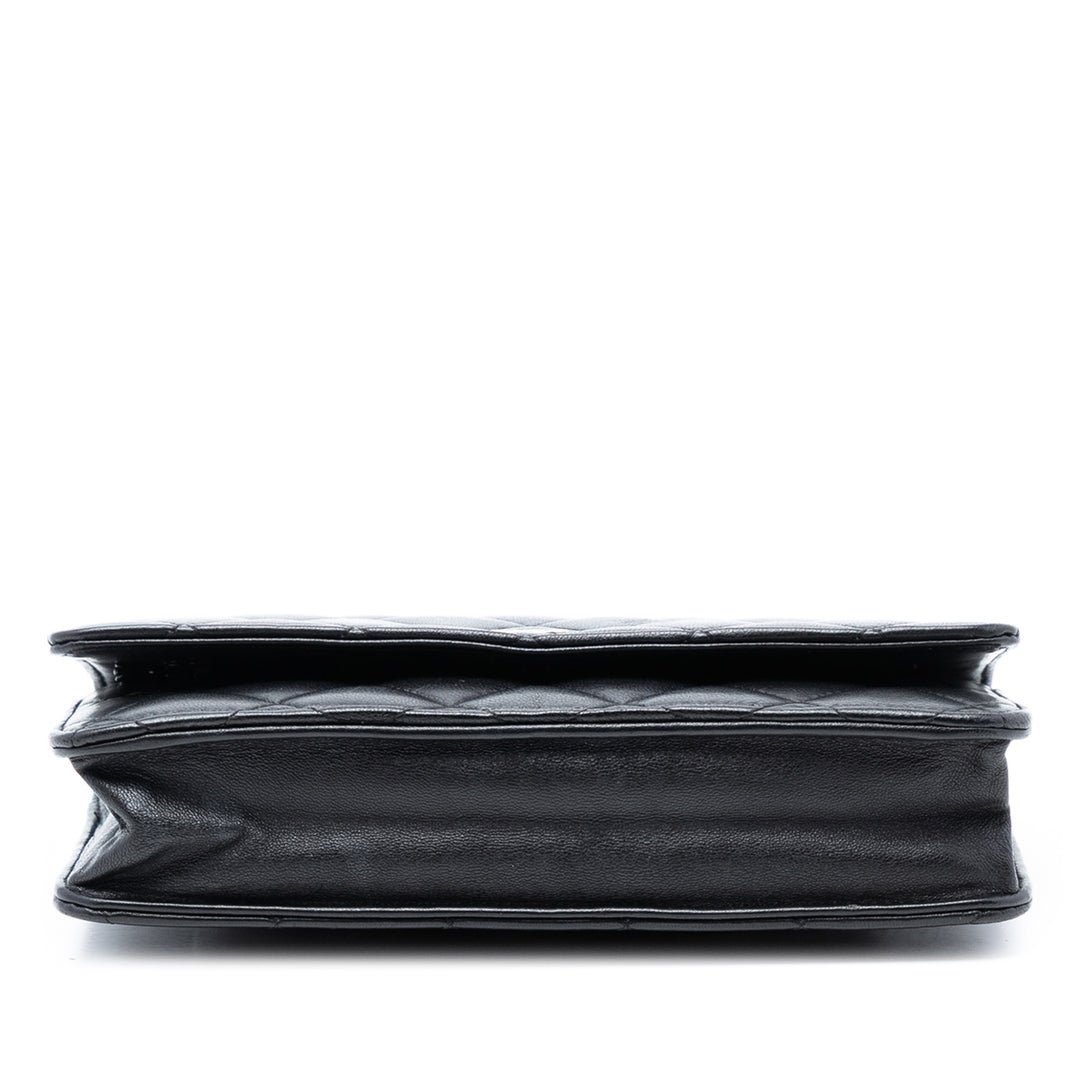 Chanel CC Matelassé Cuir d’agneau Wallet on Chain
