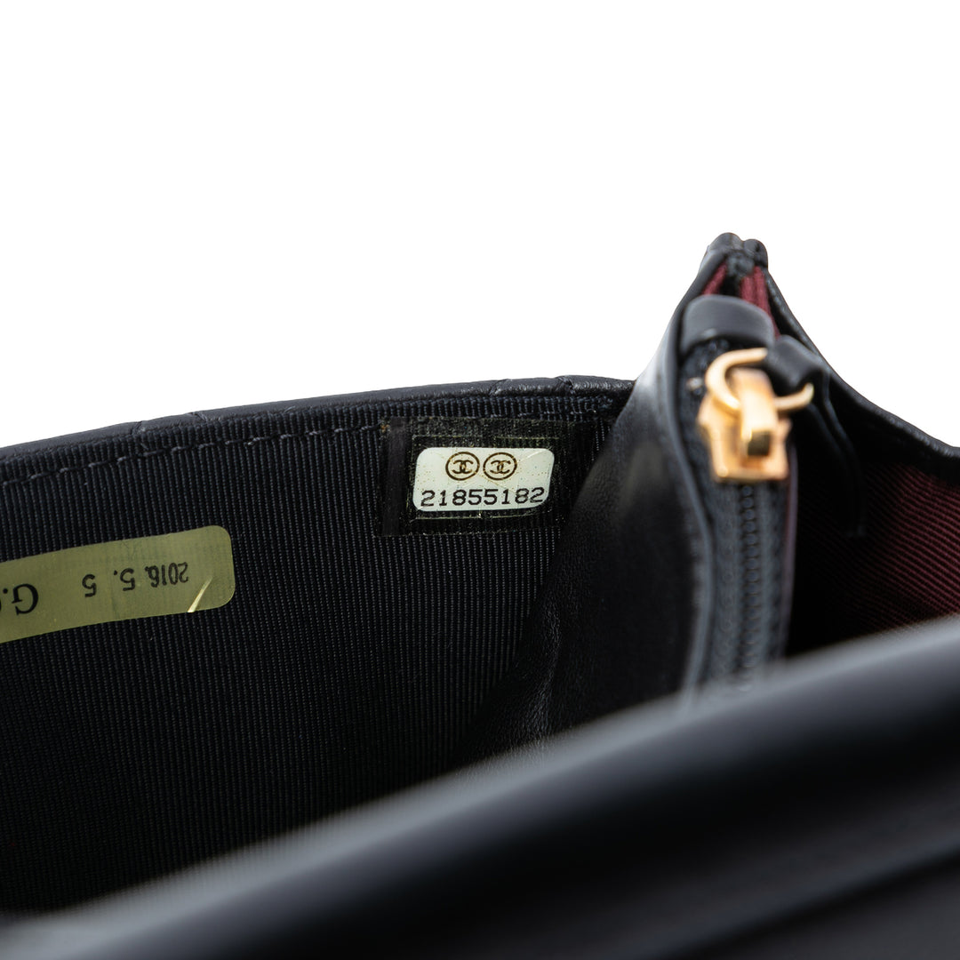 Chanel CC Matelassé Cuir d’agneau Wallet on Chain