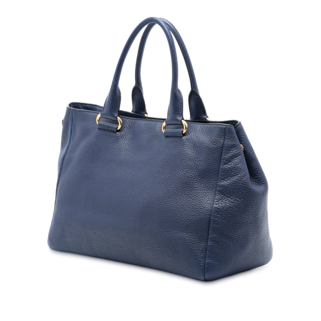 Prada Vitello Daino Front Pocket Cabas