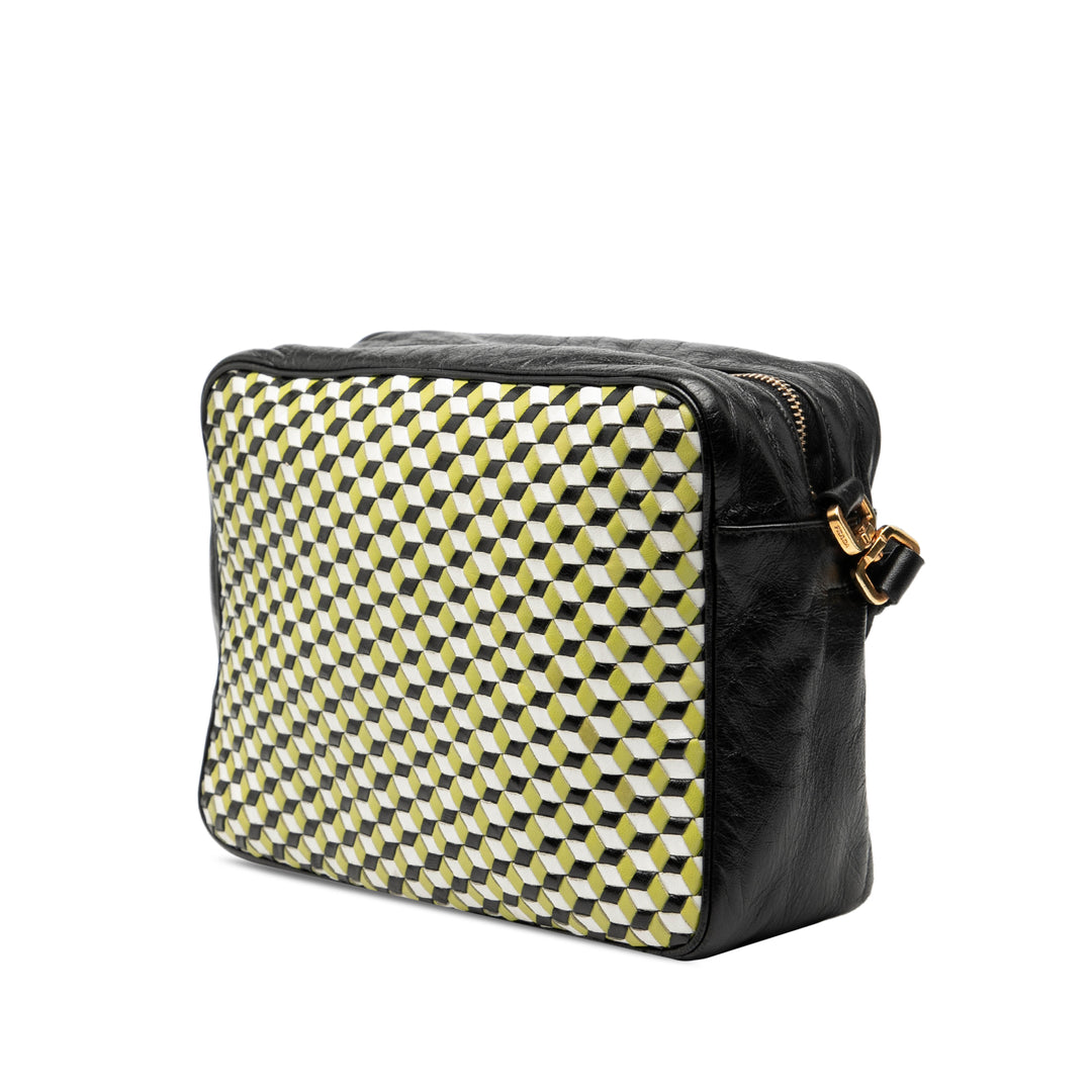 Prada Cuir Perspective Cubes Sac bandoulière