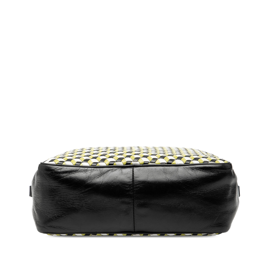 Prada Cuir Perspective Cubes Sac bandoulière