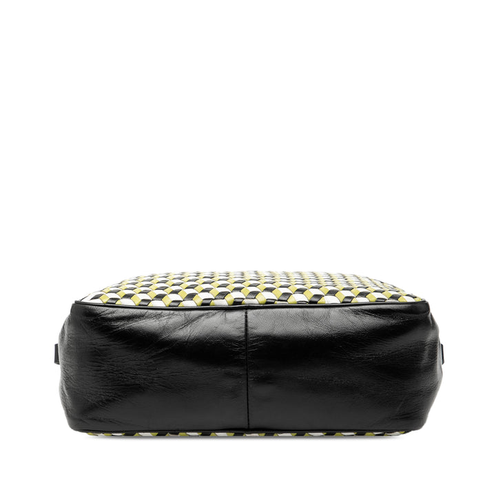 Prada Cuir Perspective Cubes Sac bandoulière