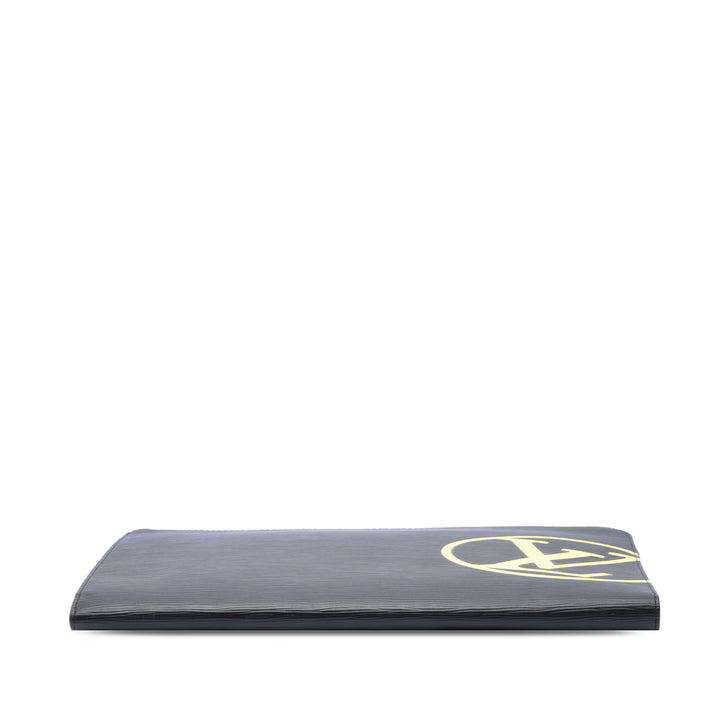Louis Vuitton Initials Circle Pochette Jour GM Épi Noir – vue 3 – GABY PARIS