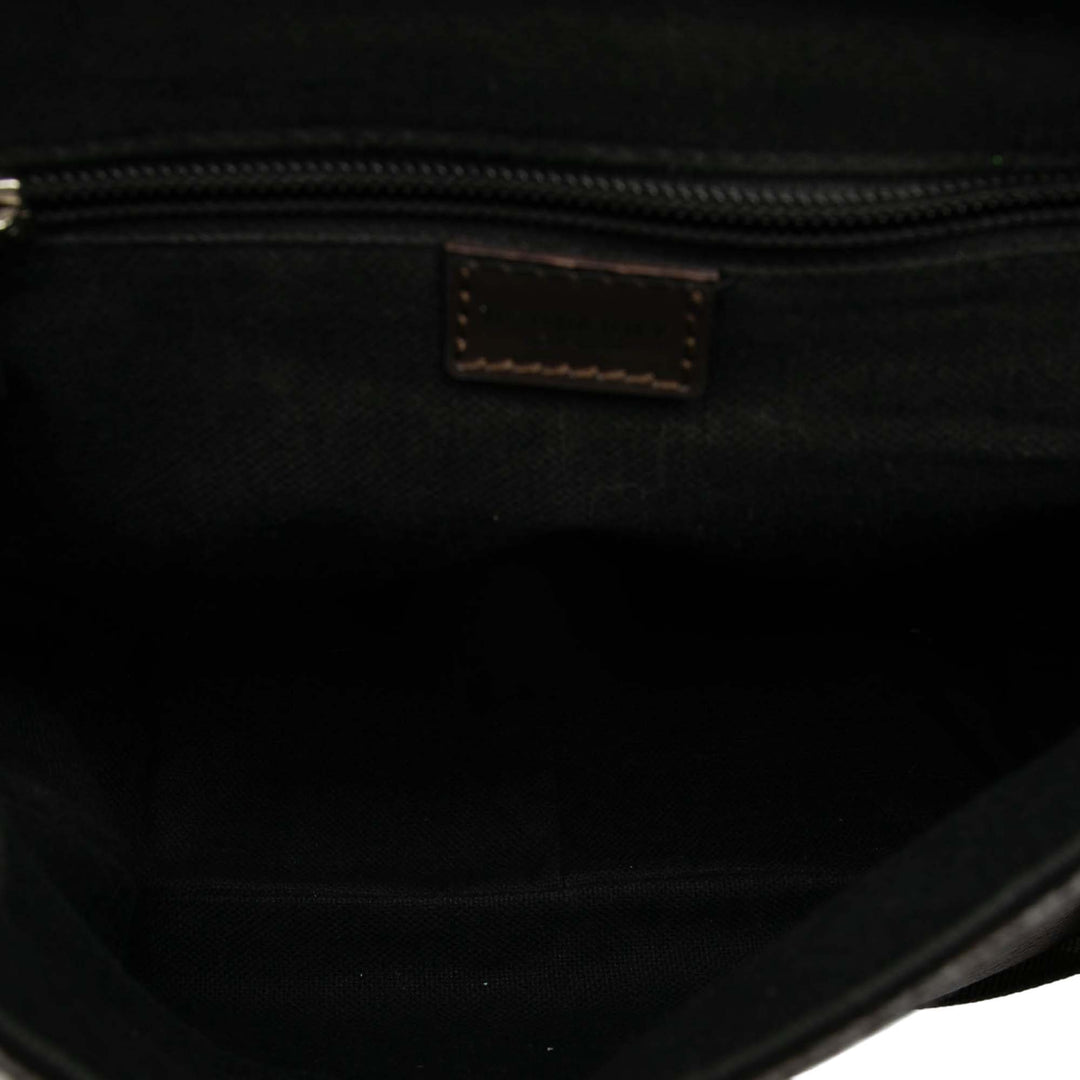 Burberry Smoke Check Coated Toile et Cuir Sac porté croisé