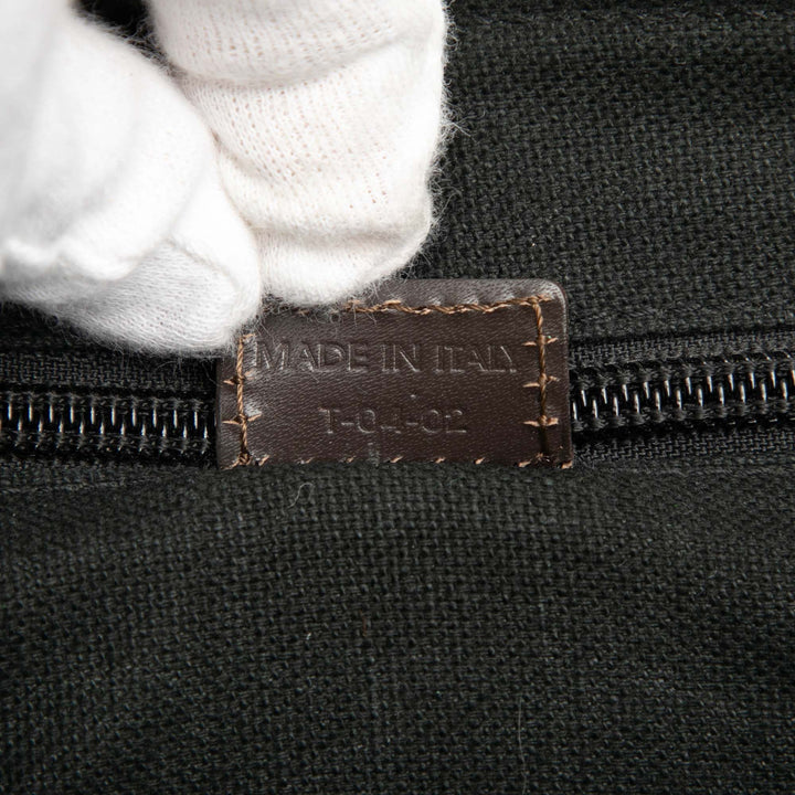 Burberry Smoke Check Coated Toile et Cuir Sac porté croisé
