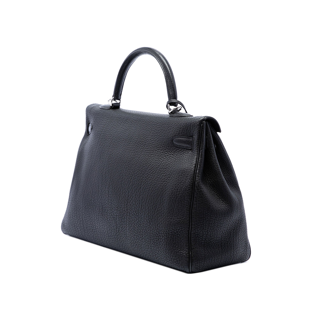 Hermès Sac à main Kelly II Retourne 35 Clémence Noir – vue 2 – GABY PARIS