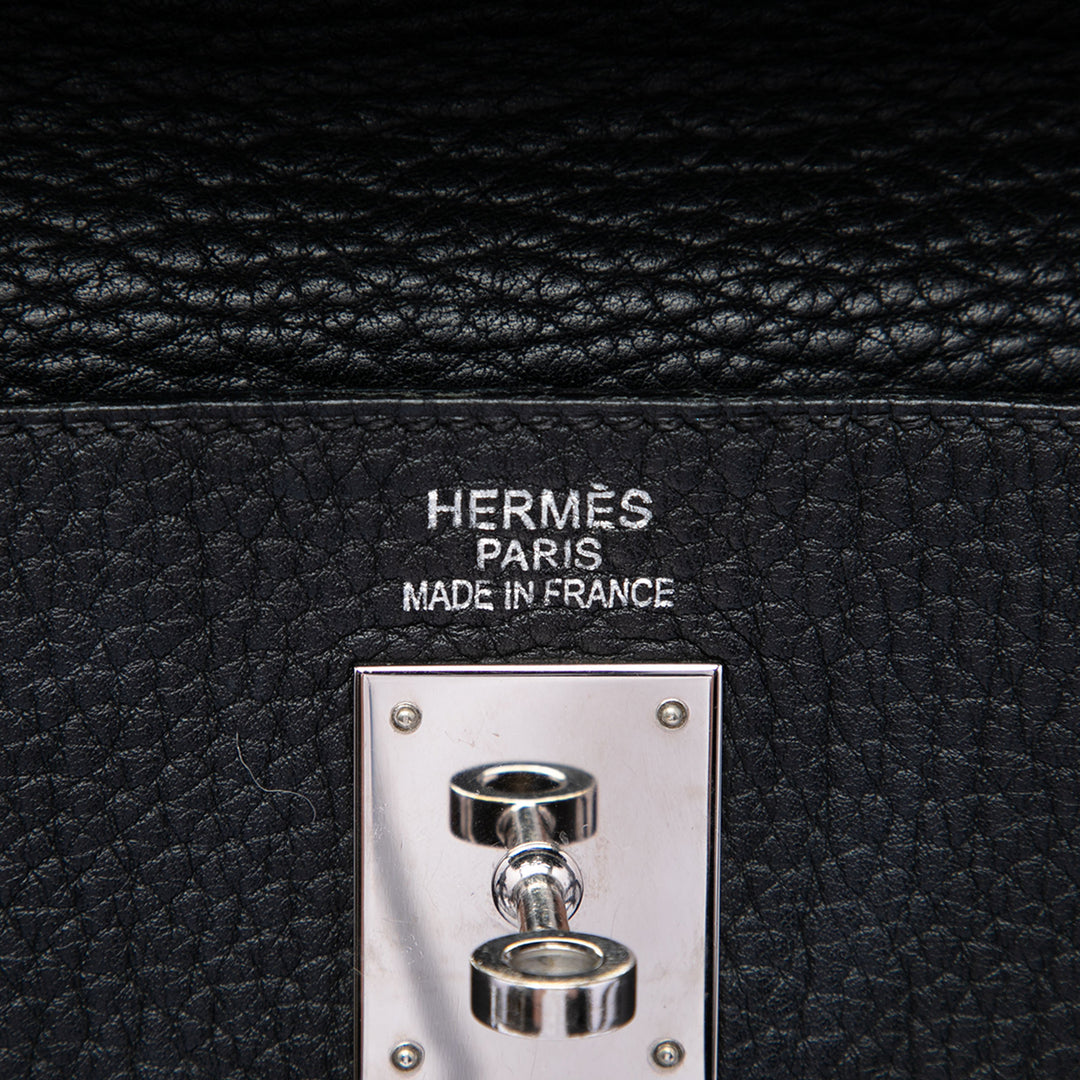 Hermès Sac à main Kelly II Retourne 35 Clémence Noir – vue 5 – GABY PARIS