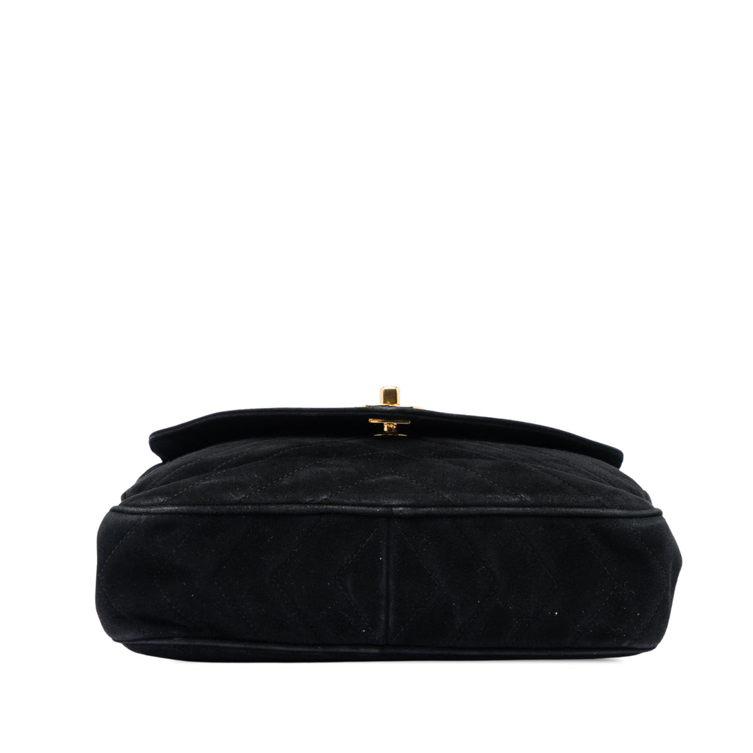 CC Matelassé Pompon Sac caméra Noir