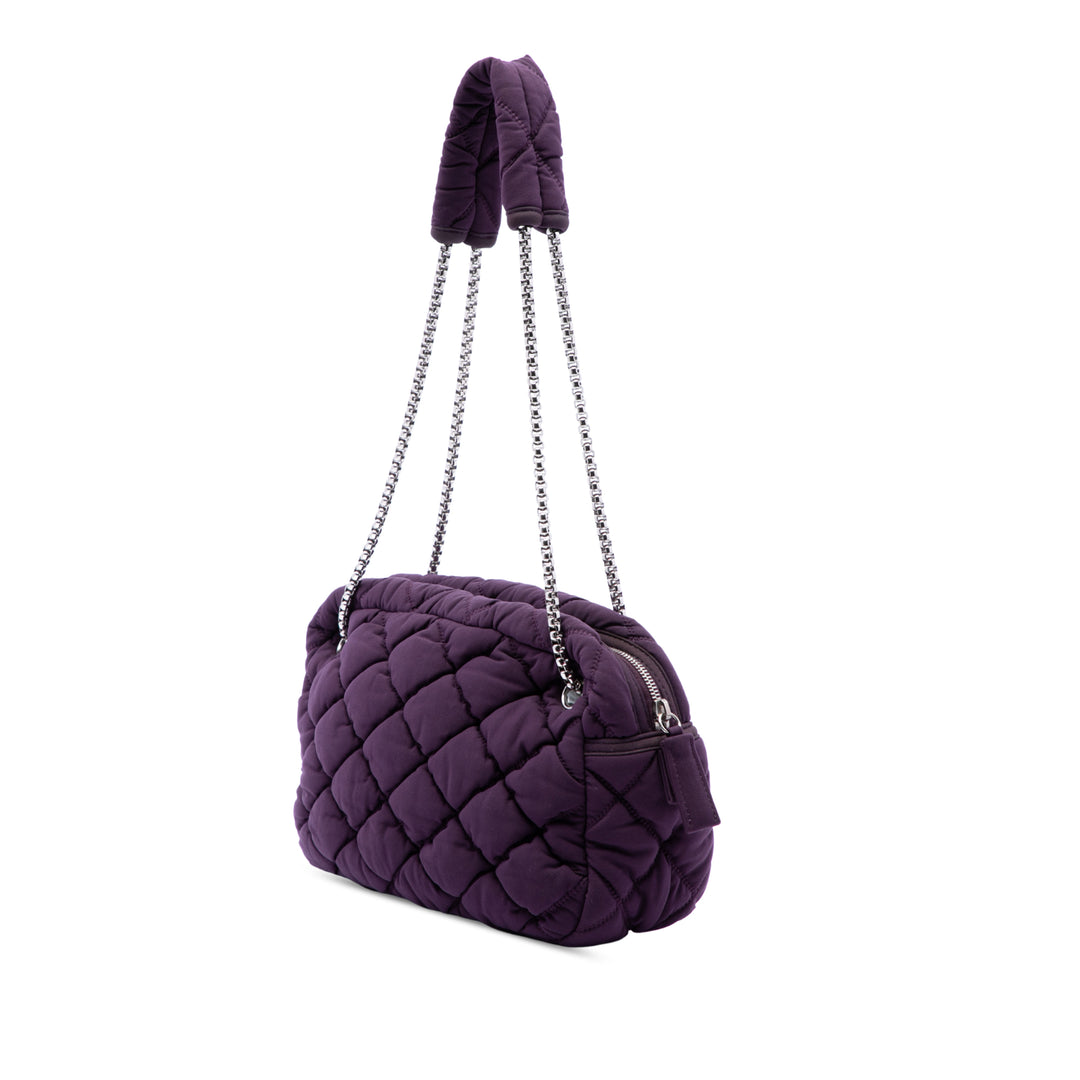 Chanel Matelassé Bubble Sac Violet – vue 2 – GABY PARIS