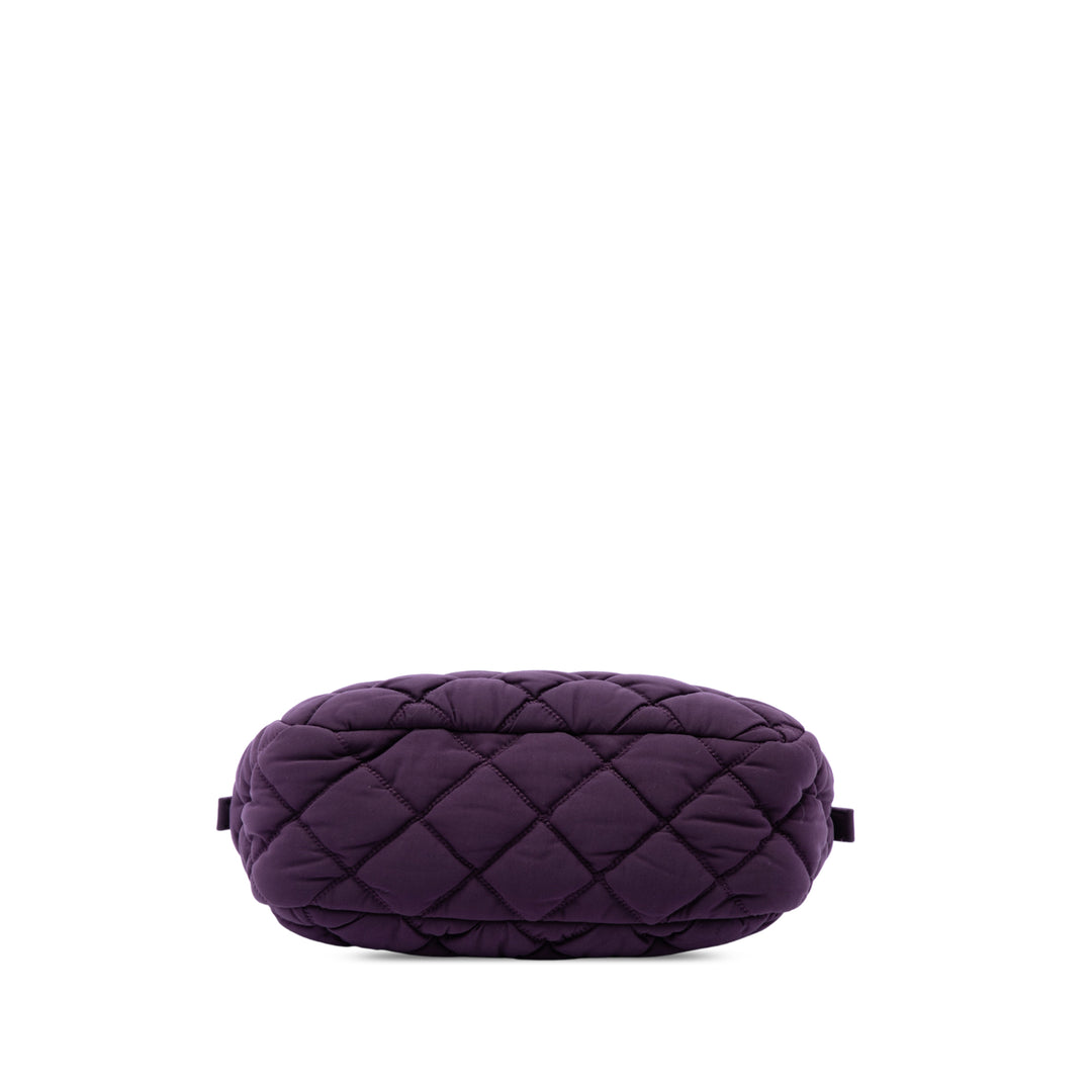 Chanel Matelassé Bubble Sac Violet – vue 3 – GABY PARIS