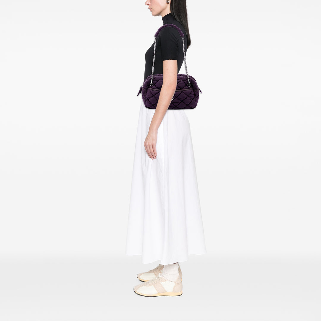 Chanel Matelassé Bubble Sac Violet – vue 6 – GABY PARIS