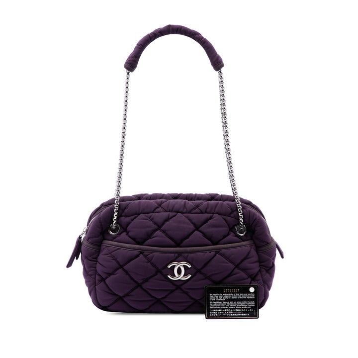 Chanel Matelassé Bubble Sac Violet – vue 7 – GABY PARIS