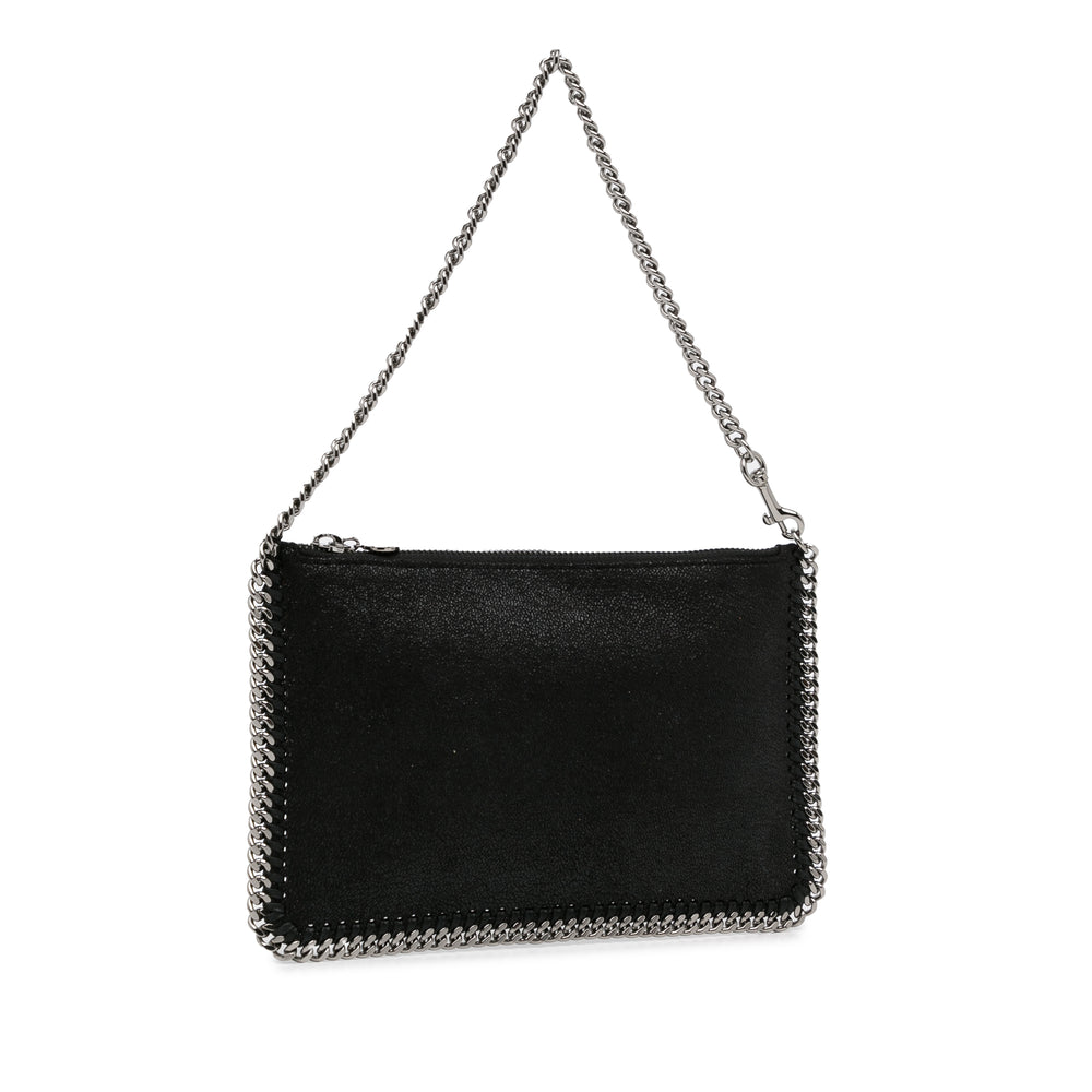 Stella McCartney Falabella Shaggy Deer Shoulder Bag Black - GABY PARIS