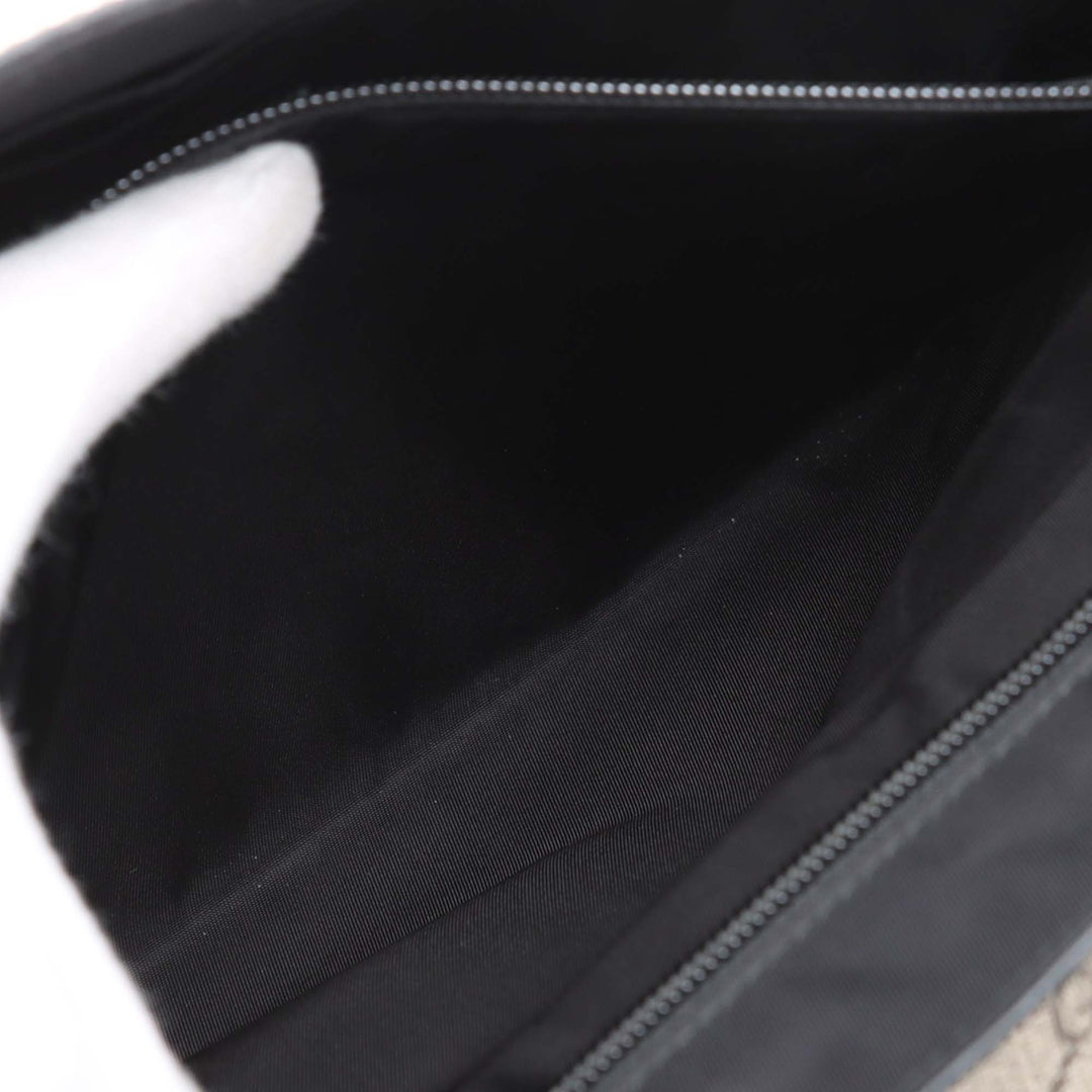 Gucci GG Supreme Web à rabat Messenger Sac
