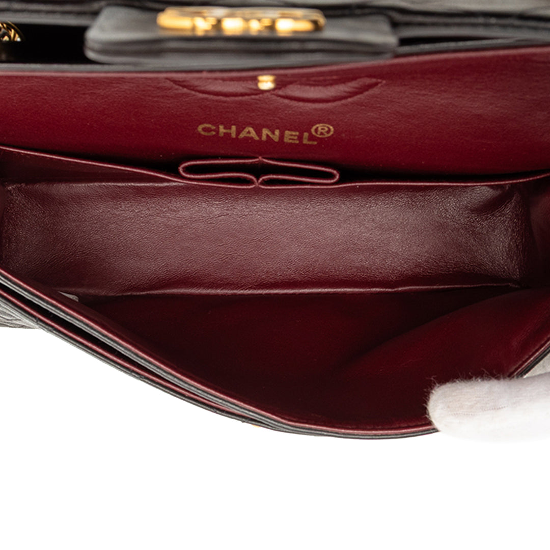 Chanel Small Classic Cuir d’agneau Double rabat