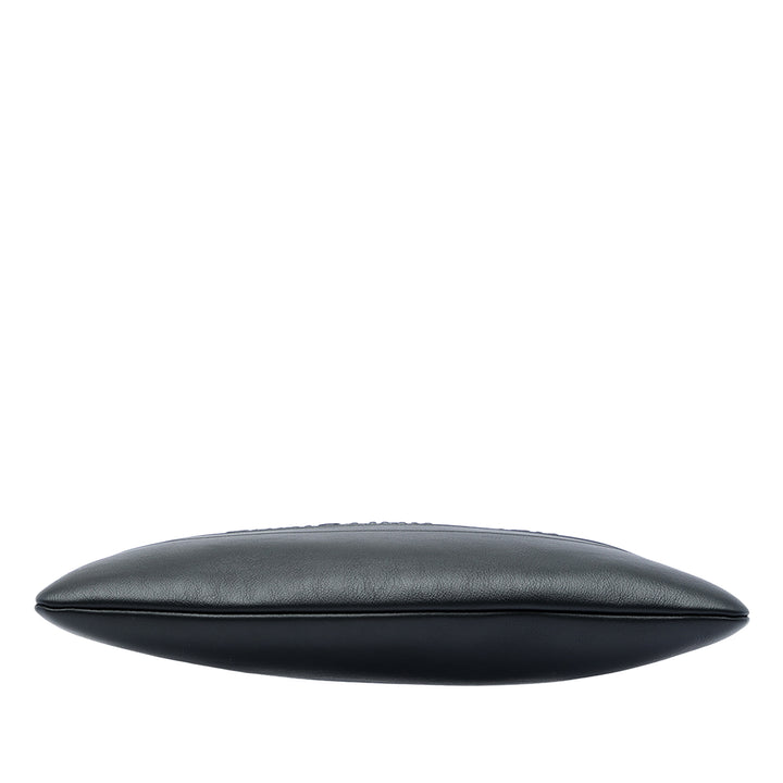Dior embossé Logo Zippé Pochette Cuir de veau Noir – vue 3 – GABY PARIS