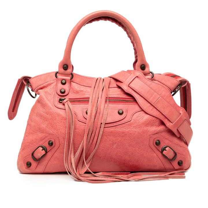 Balenciaga Cuir d’agneau Motocross Classic Town Sac
