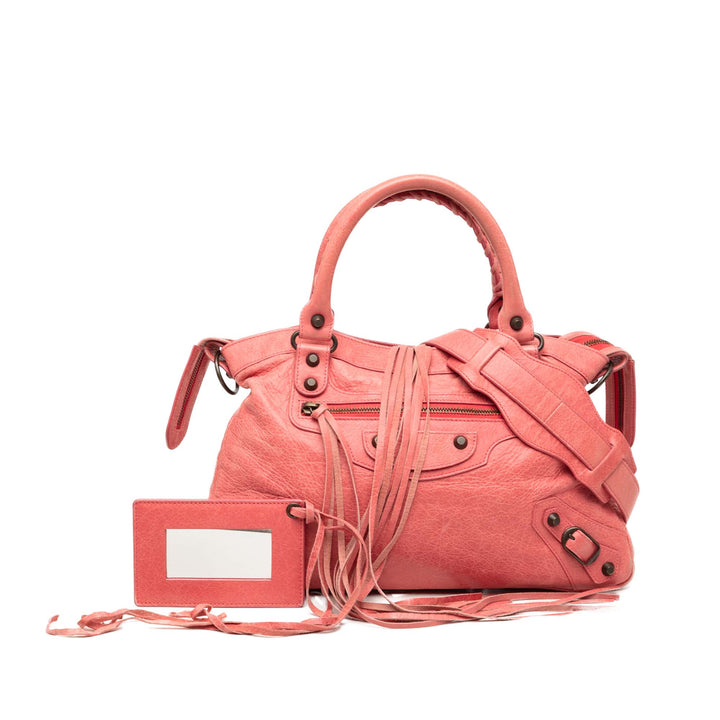 Balenciaga Cuir d’agneau Motocross Classic Town Sac