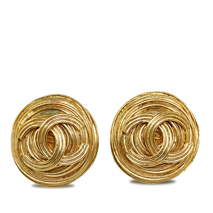 CC Clip-on Earrings Gold - Gaby Paris