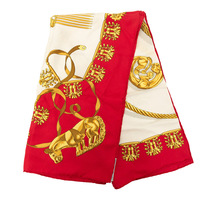 Les Cavaliers d Or Foulard 90 Rouge