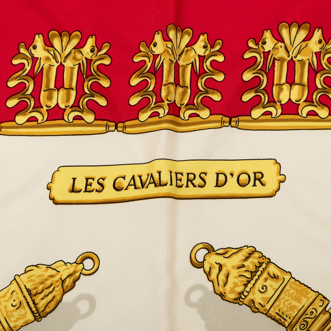 Les Cavaliers d Or Foulard 90 Rouge